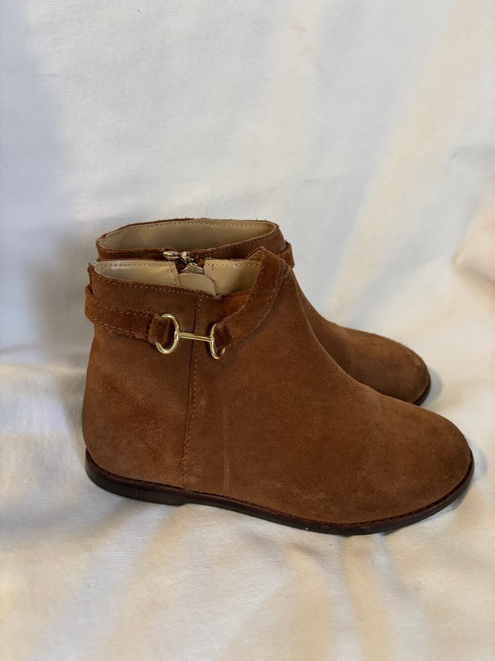 Janie & Jack Brown Suede Boots Girls Size 1K